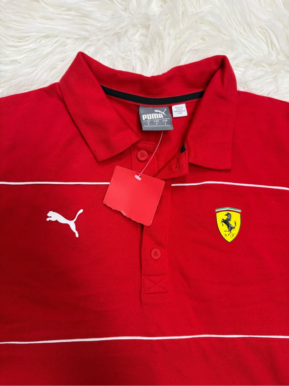 PUMA × Scuderia Ferrari F1 Team Men's Polo Shirt . - Picture 3 of 4